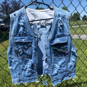 Upcycled Denim Vest